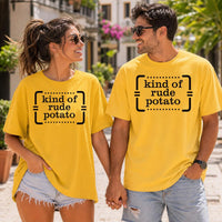 Sweet Potato Thanksgiving Shirt, Kind of Rude Potato Tee, Funny Fall Food Crewneck, Couples Matching Turkey Top, Thanksgiving Gift