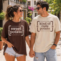 Sweet Potato Thanksgiving Shirt, Kind of Rude Potato Tee, Funny Fall Food Crewneck, Couples Matching Turkey Top, Thanksgiving Gift