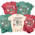 Personalized Family Christmas 2026 Shirt, Custom Name Holiday Top, Festive Doodle Art Crewneck, Matching Holiday Outfit, Christmas Gift