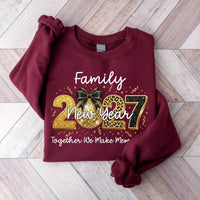 Family New Year 2027 Hoodie, Together We Make Memories Holiday Tee, Disco Ball Family Hoodie, New Years Eve Party Outfit, 2027 Gift
