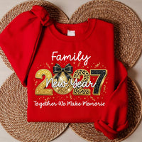 Family New Year 2027 Hoodie, Together We Make Memories Holiday Tee, Disco Ball Family Hoodie, New Years Eve Party Outfit, 2027 Gift