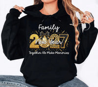Family New Year 2027 Hoodie, Together We Make Memories Holiday Tee, Disco Ball Family Hoodie, New Years Eve Party Outfit, 2027 Gift