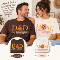 Personalized Cutie Pie Mom Dad Shirt, Custom Mom or Dad Party Tee, Cherry Pie Family Top, Fall Birthday Outfit, First Birthday Gift
