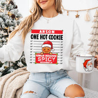 Personalized Gingerbread Mugshot Christmas Shirt, Custom Ginger Jailhouse Tee, Funny Inmate Top, Matching Family Outfit, Holiday Gift