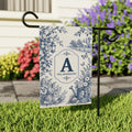 Personalized Family Name Garden Flag, 12x18 Inch Double Sided Flag, Toile Monogram Porch Decor, Custom Family Decor, Housewarming Gift