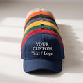 Personalized Text Embroidered Hat, Custom Name Logo Baseball Cap, Adjustable Low Profile Dad Hat, Bride Bachelorette, Personalized Gift
