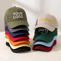 Personalized Text Embroidered Hat, Custom Name Logo Baseball Cap, Adjustable Low Profile Dad Hat, Bride Bachelorette, Personalized Gift