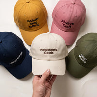 Personalized Embroidered Hat, Choose Your Design Custom Text Cap, Low Profile Dad Hat, 40 Funny Quote Design Options, Personalized Gift