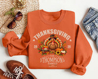 Personalized Family Thanksgiving Shirt, Custom Turkey Name Tee, Comfort Colors® Fall Shirt, Matching Turkey Day Outfit, Thanksgiving Gift