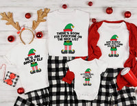 Personalized Family Elf Christmas Shirt, Custom Funny Elf Quote Sweatshirt, Retro Christmas Tee, Matching Family Outfit, Holiday Party Gift