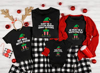 Personalized Family Elf Christmas Shirt, Custom Funny Elf Quote Sweatshirt, Retro Christmas Tee, Matching Family Outfit, Holiday Party Gift