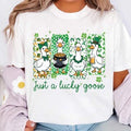 St Patrick’s Day Goose Shirt, Just a Lucky Goose Shirt, Shamrock Irish Goose Tee, Funny Irish Goose Shirt, St Patrick Gift, Gift for Friends