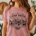 Personalized Camp Bachelorette Shirt, Custom Mountain Bride Tee, Lake Bachelorette Party Top, Hiking Bridal Crew, Camping Gift for Bride