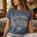 Personalized Camp Bachelorette Shirt, Custom Mountain Bride Tee, Lake Bachelorette Party Top, Hiking Bridal Crew, Camping Gift for Bride