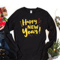 Happy New Year Long Sleeve T-Shirt, New Year Eve Party Unisex Long Sleeve Shirt, 2026 Happy New Year Shirt For Kids, 2026 New Year Shirt