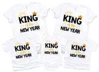 King of the New Year T-Shirt For Men, New Year's Eve Party Shirt, 2026 Happy New Year Shirt For Kids, Unisex 2026 New Year's Eve Shirt