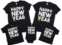 Happy New Year T-Shirt For Men, New Years Eve Party Women V Neck Shirt, 2026 Happy New Year Shirt For Kids, Unisex 2026 New Years Eve Shirt