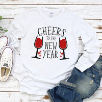 Happy New Year Long Sleeve T-Shirt, New Year Eve Party Unisex Long Sleeve Shirt, 2026 Happy New Year Shirt For Kids, 2026 New Year Shirt