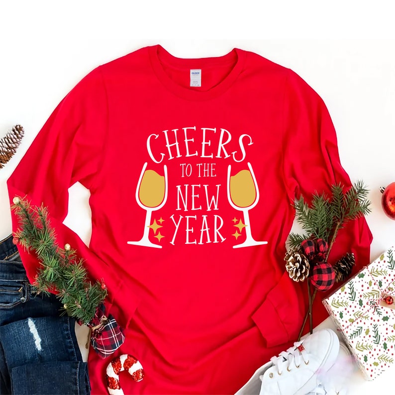 Happy New Year Long Sleeve T-Shirt, New Year Eve Party Unisex Long Sleeve Shirt, 2026 Happy New Year Shirt For Kids, 2026 New Year Shirt
