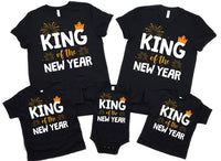 King of the New Year T-Shirt For Men, New Year's Eve Party Shirt, 2026 Happy New Year Shirt For Kids, Unisex 2026 New Year's Eve Shirt