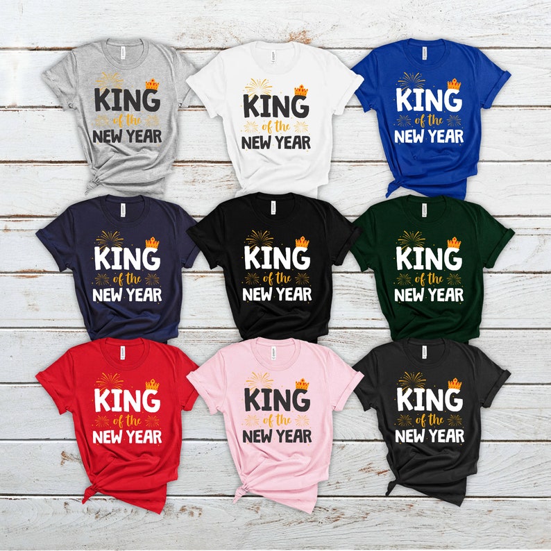 King of the New Year T-Shirt For Men, New Year's Eve Party Shirt, 2026 Happy New Year Shirt For Kids, Unisex 2026 New Year's Eve Shirt