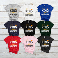 King of the New Year T-Shirt For Men, New Year's Eve Party Shirt, 2026 Happy New Year Shirt For Kids, Unisex 2026 New Year's Eve Shirt