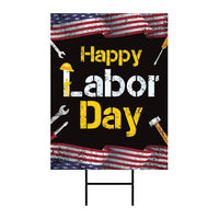 Happy Labor Day Yard Sign