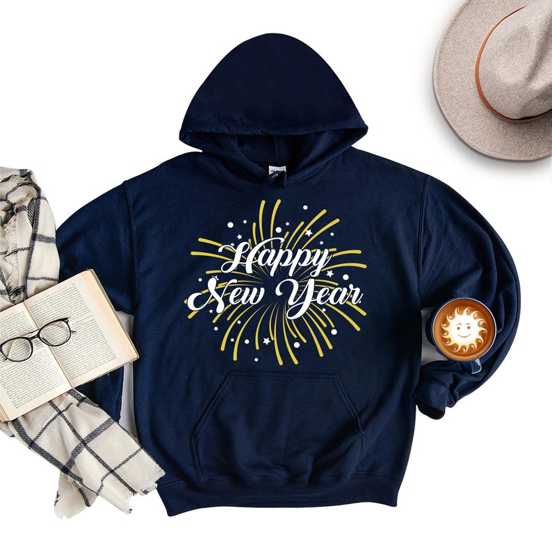 Happy New Year Hoodie, New Years Eve Party Unisex Hoodies, 2026 Happy New Year Hooded Sweatshirt, 2026 New Years Eve Hoodie, New Year Shirt