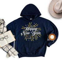Happy New Year Hoodie, New Years Eve Party Unisex Hoodies, 2026 Happy New Year Hooded Sweatshirt, 2026 New Years Eve Hoodie, New Year Shirt