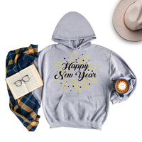 Happy New Year Hoodie, New Years Eve Party Unisex Hoodies, 2026 Happy New Year Hooded Sweatshirt, 2026 New Years Eve Hoodie, New Year Shirt