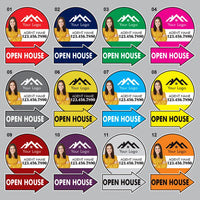 Custom Open House Arrow Yard Sign