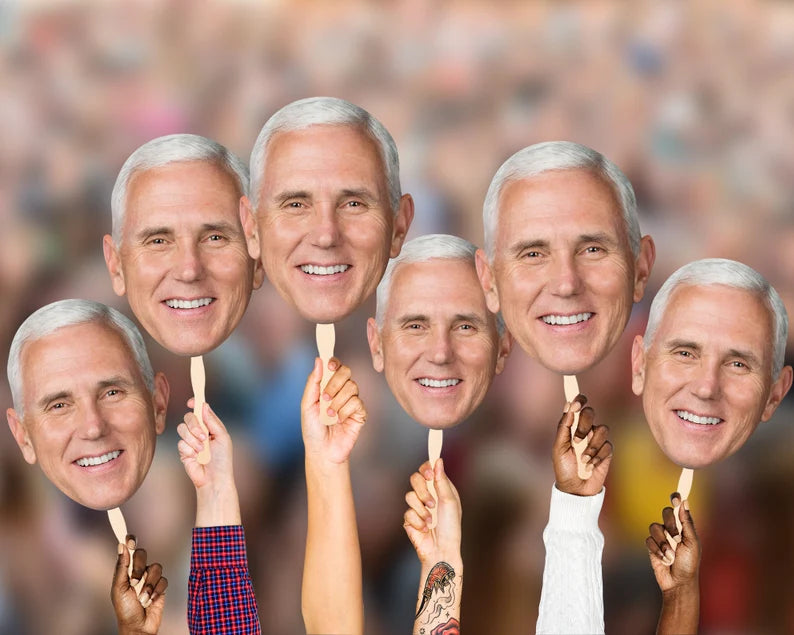 Mike Pence Face Fans, Big Head Cutouts