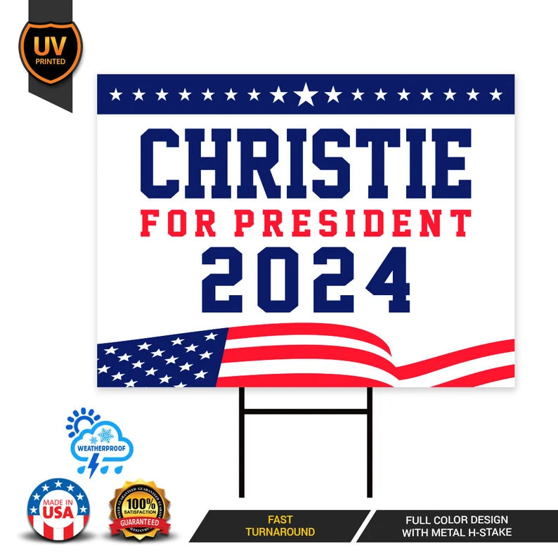 Christie 2024 Yard Sign