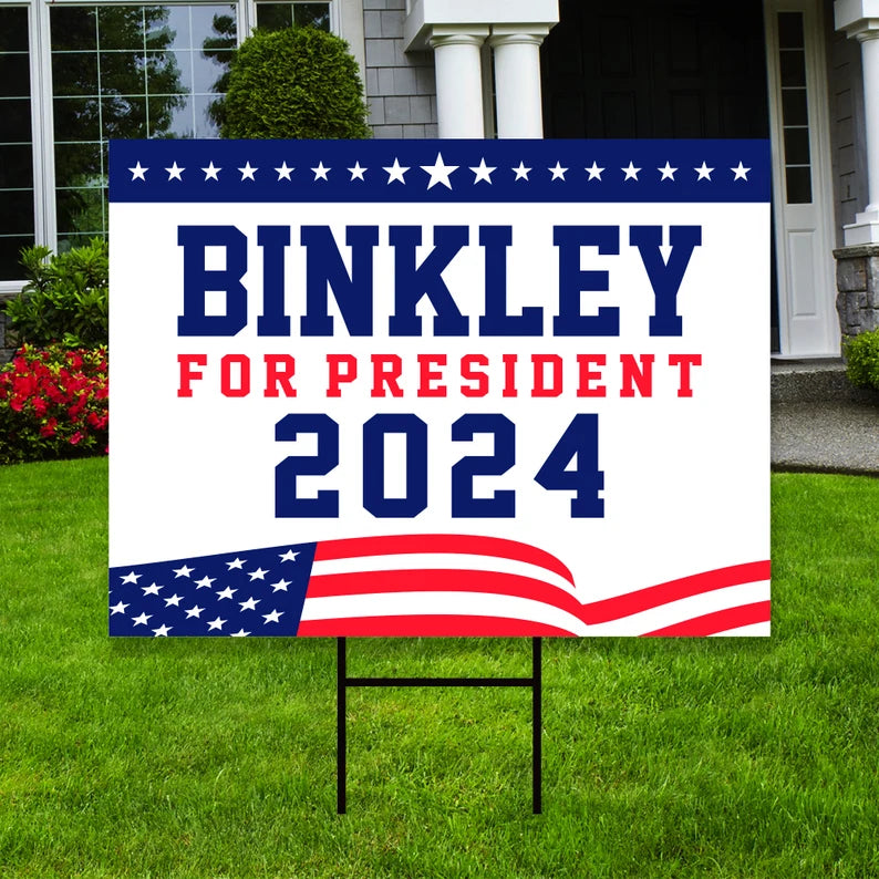 Ryan Binkley 2024 Yard Sign