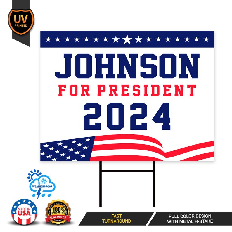 Perry Johnson 2024 Yard Sign