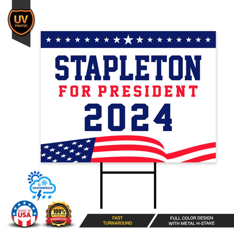 Corey Stapleton 2024 Yard Sign