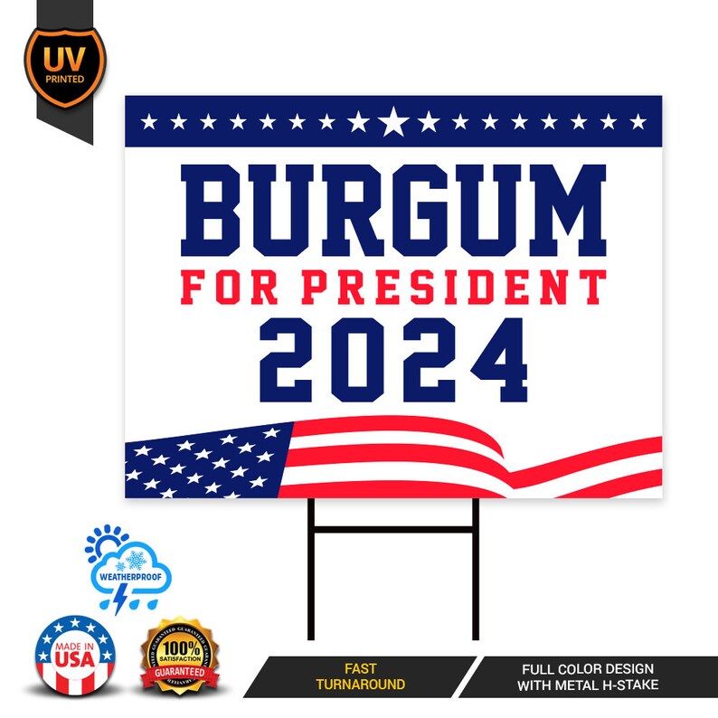 Burgum 2024 Yard Sign