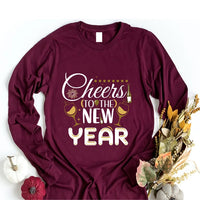 Happy New Year 2026 Long Sleeve T-Shirt, New Year Eve Party Unisex Long Sleeve Shirt, Hello 2026 Shirt, 2026 Cheers To The New Year Shirt