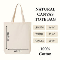Personalized Christmas Canvas Tote Bag, Custom Name Santa Hat Tote Bag, Holiday Shopper Bag, Statement Tote Bag, Christmas Gift for Her