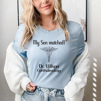 Custom You Matched Shirt, Personalized Any Text School Graduation Shirt, Medical Student Tee, Unisex I Matched T-Shirt, Match Day 2026 Gift