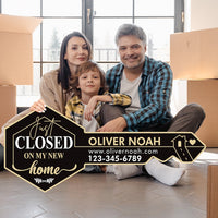 Personalized Real Estate Marketing Key Cutout Sign, Customized Realtor Social Media Photo Props