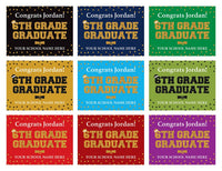 Personalized Elementary Graduation Yard Sign 2026, Middle School Graduate, Class of 2026, Custom Graduation Yard Sign with Metal H-Stake