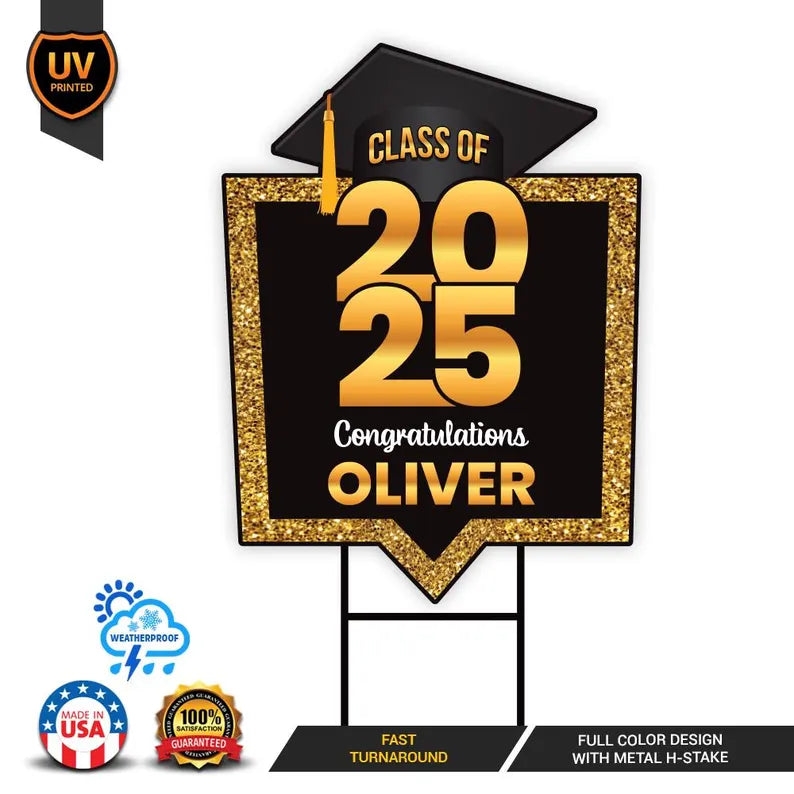 Personalized Graduation Yard Sign 2025