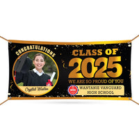 Graduation 2025 Personalized Photo Banner Sign