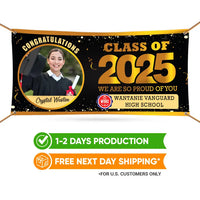 Graduation 2025 Personalized Photo Banner Sign