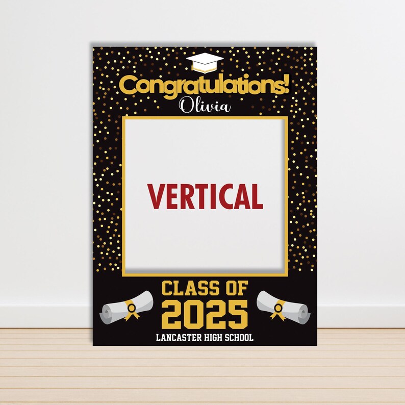 4 Pack Personalized Graduation 2025 Selfie Frame
