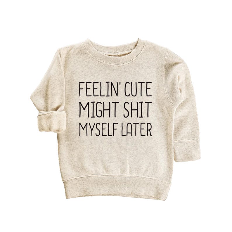 Feelin' Cute Might Shit Myself Later Baby Sweatshirt