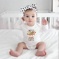 Miso Cute Baby Shirt, Unisex Baby Outfit, Hipster Baby Gift Idea