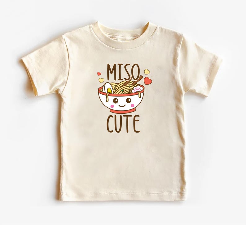 Miso Cute Baby Shirt, Unisex Baby Outfit, Hipster Baby Gift Idea