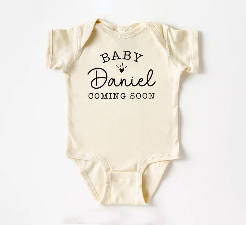 Personalized Announcement Baby Bodysuit